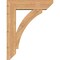 Ekena Millwork Thorton Slat Smooth Bracket w/ Offset Brace, Western Red Cedar, 7 1/2"W x 28"D x 36"H BKT0806X28X36THR06SWR - alternate 2